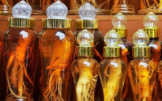 Tintura de alcol do ginseng