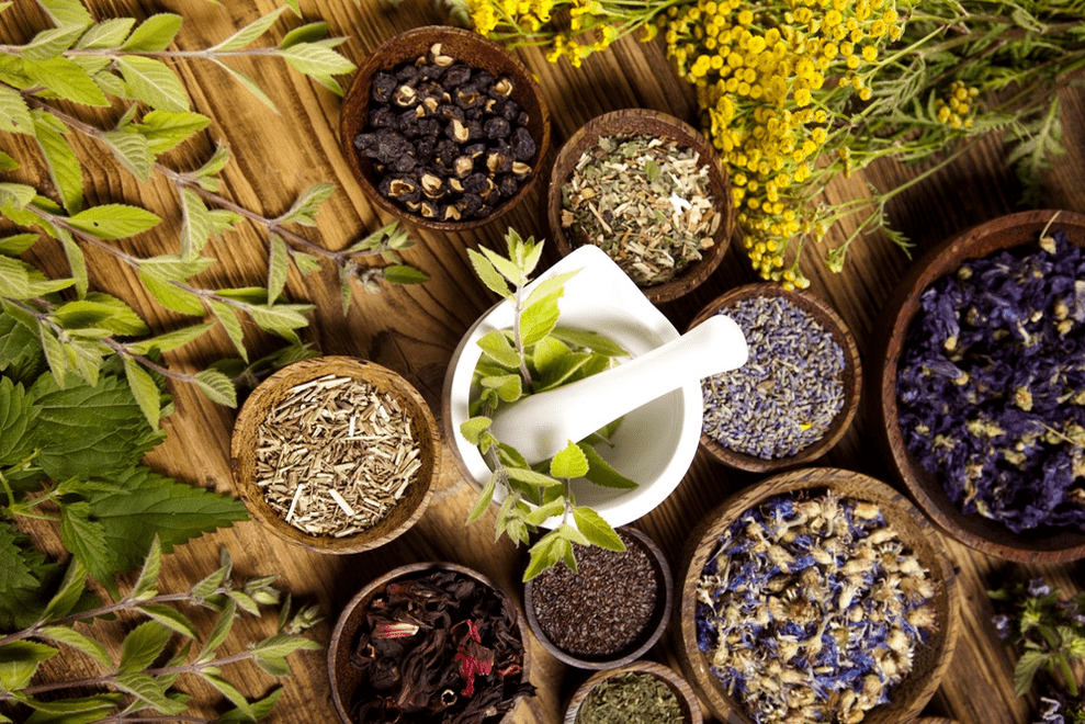 Herbas medicinais para potenciar